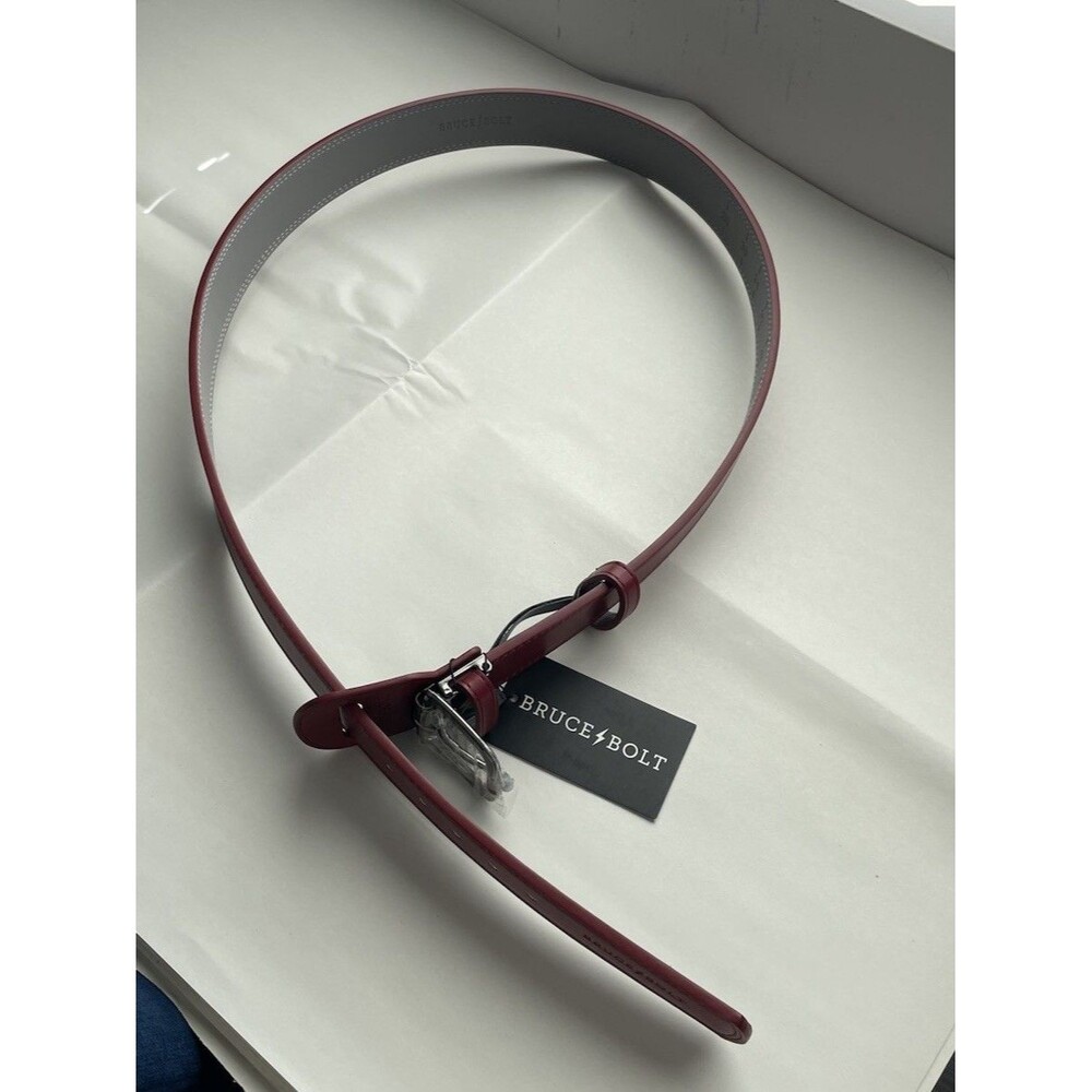 Bruce Bolt Baseball Belt Adjustable 29-42 Waist Maroon Uniform Softball Adult
